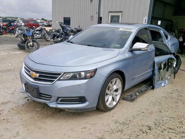 1G1155S30EU137460 - 2014 CHEVROLET IMPALA LTZ BLUE photo 2