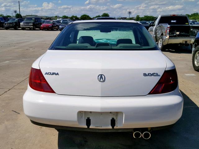 19UYA2256VL001066 - 1997 ACURA 3.0CL WHITE photo 9