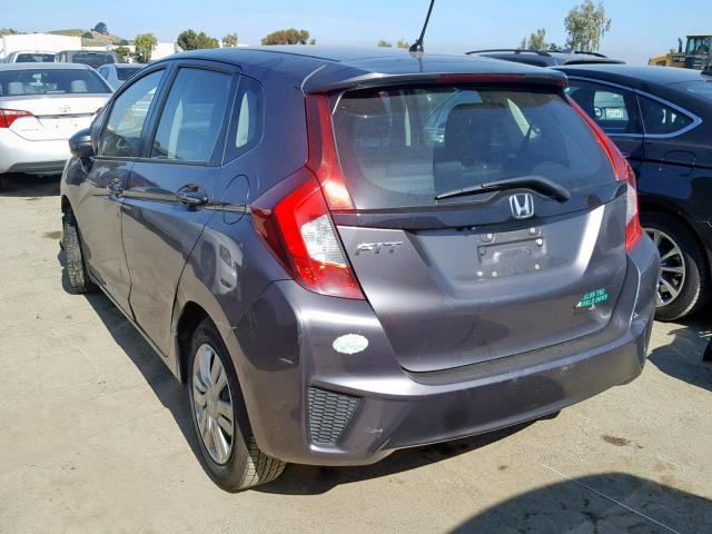 3HGGK5H57FM784285 - 2015 HONDA FIT LX CHARCOAL photo 3