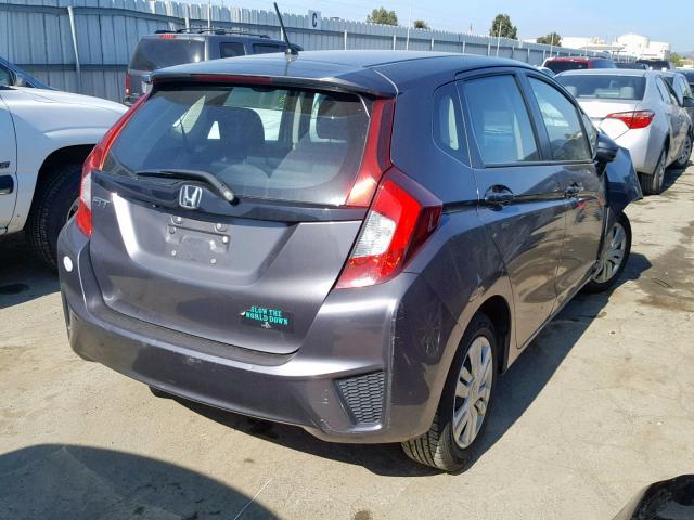 3HGGK5H57FM784285 - 2015 HONDA FIT LX CHARCOAL photo 4