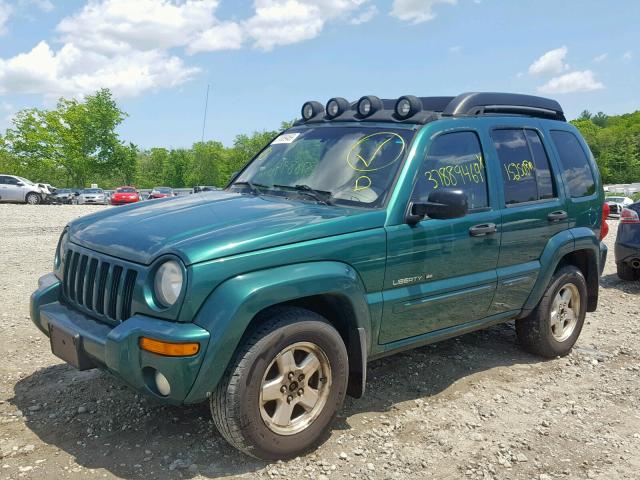 1J4GL58K83W729660 - 2003 JEEP LIBERTY LI GREEN photo 2