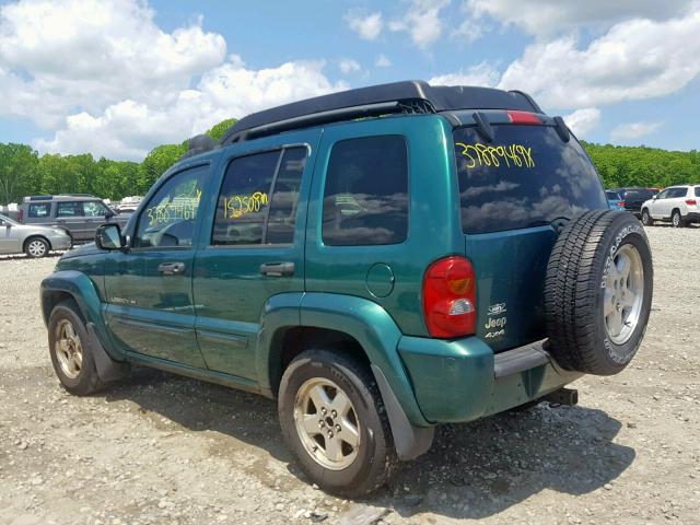 1J4GL58K83W729660 - 2003 JEEP LIBERTY LI GREEN photo 3