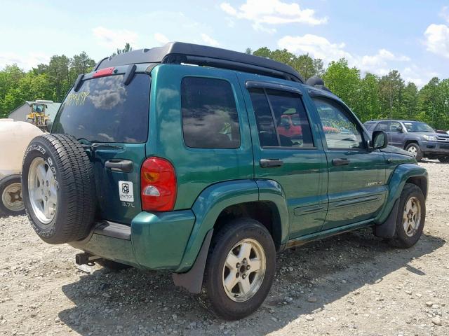 1J4GL58K83W729660 - 2003 JEEP LIBERTY LI GREEN photo 4