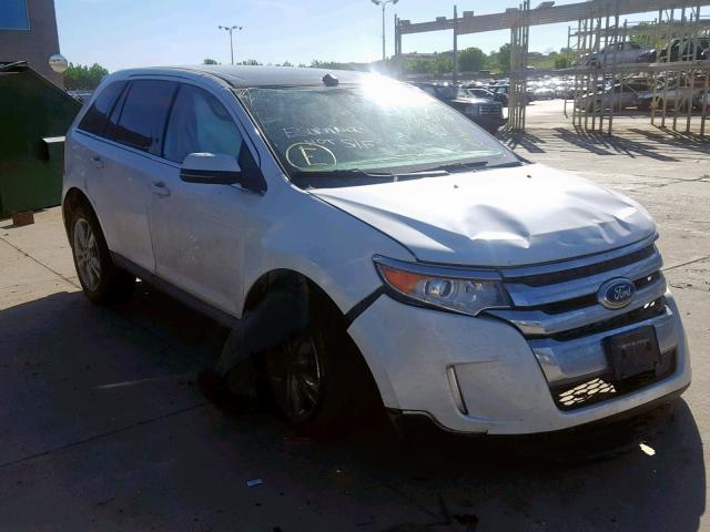 2FMDK4KC0DBA74268 - 2013 FORD EDGE LIMIT WHITE photo 1