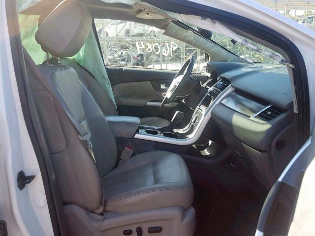 2FMDK4KC0DBA74268 - 2013 FORD EDGE LIMIT WHITE photo 5