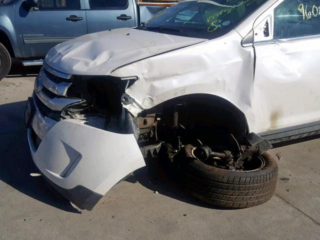 2FMDK4KC0DBA74268 - 2013 FORD EDGE LIMIT WHITE photo 9