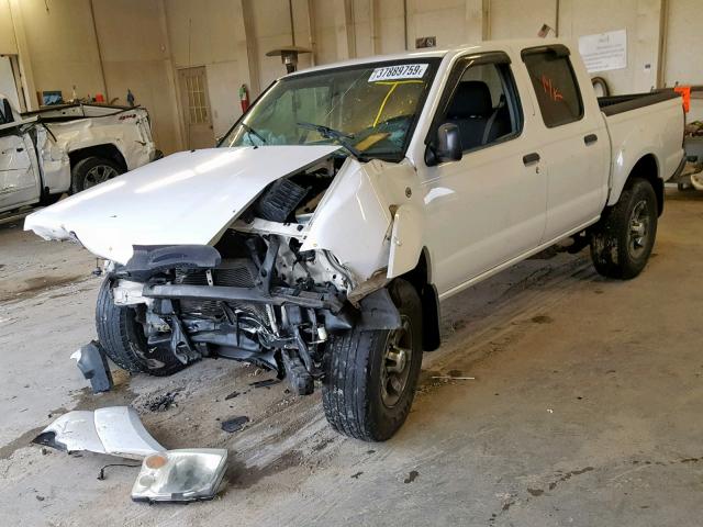 1N6ED27T24C469694 - 2004 NISSAN FRONTIER C WHITE photo 2