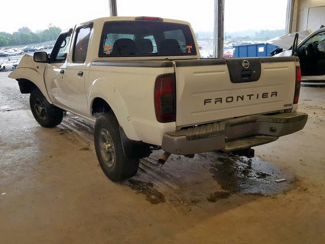 1N6ED27T24C469694 - 2004 NISSAN FRONTIER C WHITE photo 3