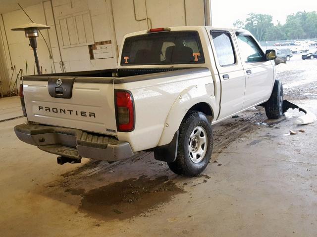 1N6ED27T24C469694 - 2004 NISSAN FRONTIER C WHITE photo 4