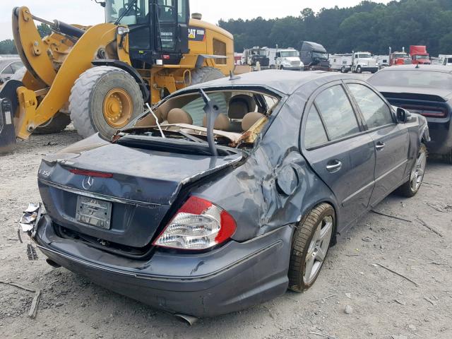 WDBUF56X77B169284 - 2007 MERCEDES-BENZ E 350 GRAY photo 4