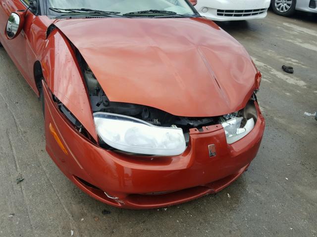 1G8ZY14732Z181956 - 2002 SATURN SC2 ORANGE photo 9