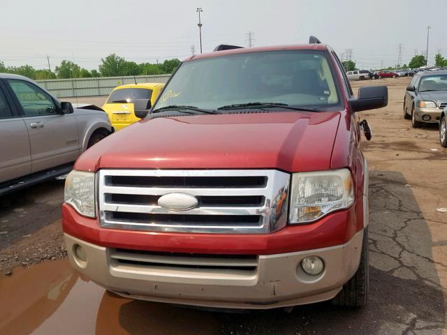 1FMFU17537LA11276 - 2007 FORD EXPEDITION RED photo 10