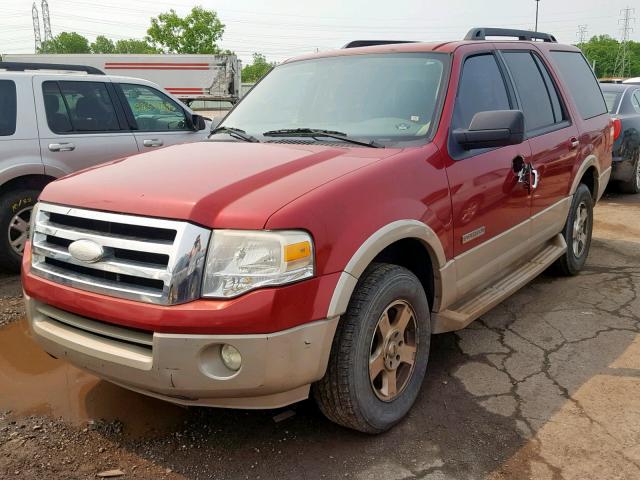 1FMFU17537LA11276 - 2007 FORD EXPEDITION RED photo 2