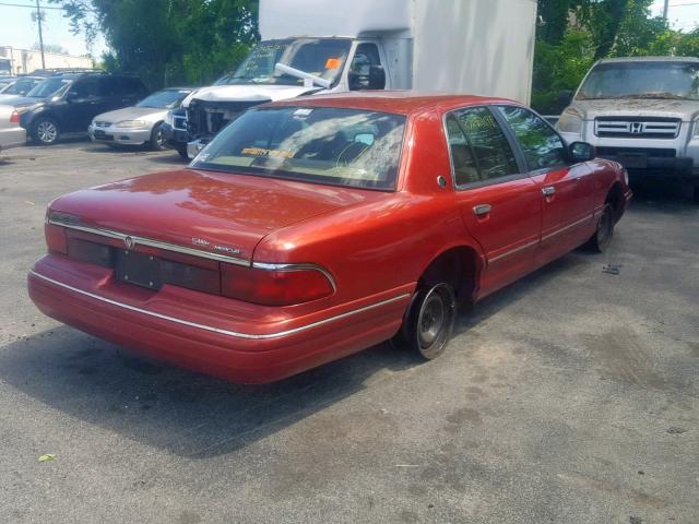 2MELM7469TX606376 - 1996 MERCURY GRAND MARQ RED photo 4