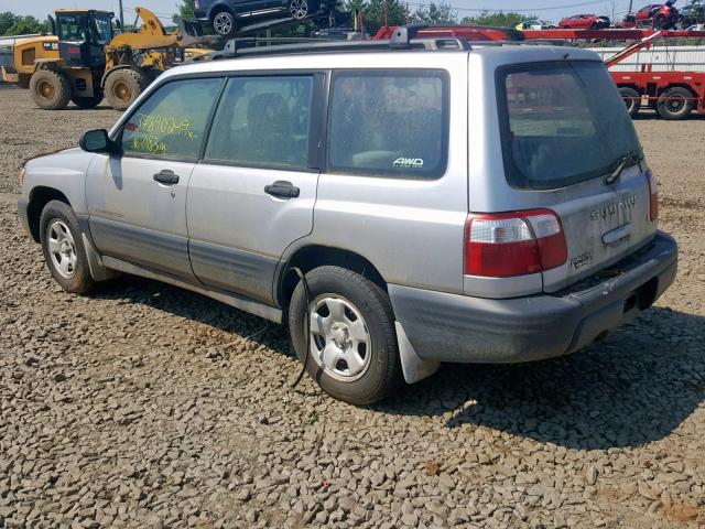 JF1SF635X2H730140 - 2002 SUBARU FORESTER L GRAY photo 3