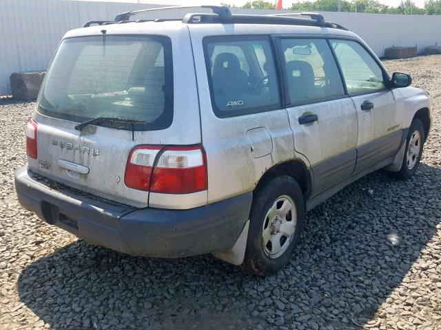 JF1SF635X2H730140 - 2002 SUBARU FORESTER L GRAY photo 4