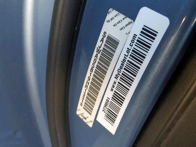 SAJWA05B19HR13318 - 2009 JAGUAR XF LUXURY BLUE photo 10