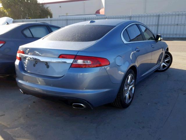 SAJWA05B19HR13318 - 2009 JAGUAR XF LUXURY BLUE photo 4