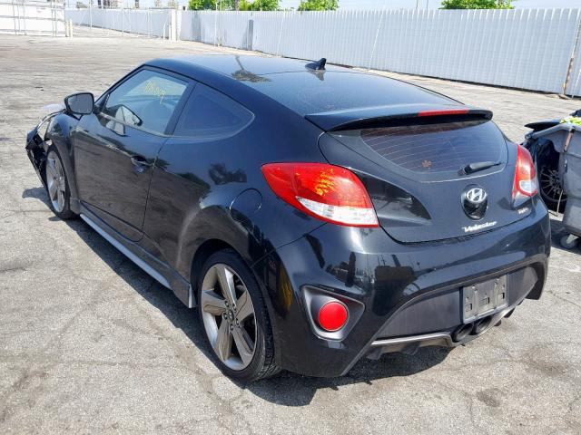 KMHTC6AE3FU231974 - 2015 HYUNDAI VELOSTER T BLACK photo 3