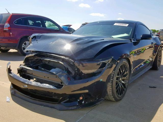 1FA6P8CF0F5412361 - 2015 FORD MUSTANG GT BLACK photo 2