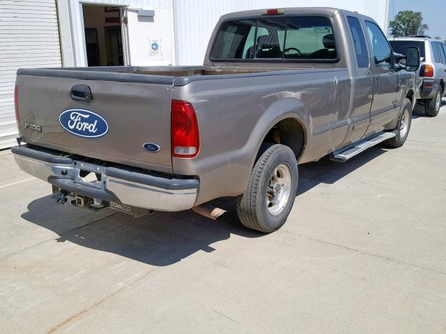 1FTNX20F82EB18420 - 2002 FORD F250 SUPER BROWN photo 4