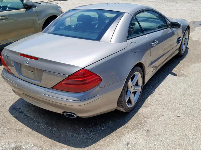 WDBSK75FX4F064363 - 2004 MERCEDES-BENZ SL 500 SILVER photo 4