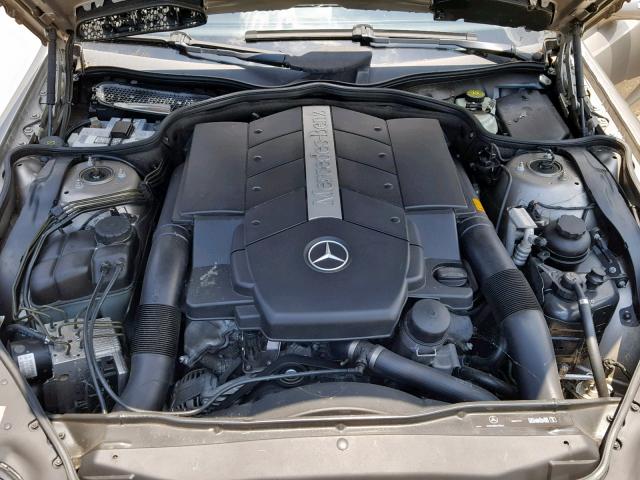 WDBSK75FX4F064363 - 2004 MERCEDES-BENZ SL 500 SILVER photo 7