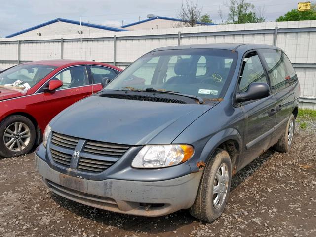 1D4GP25R16B730464 - 2006 DODGE CARAVAN SE BLUE photo 2