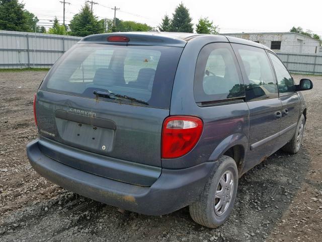 1D4GP25R16B730464 - 2006 DODGE CARAVAN SE BLUE photo 4