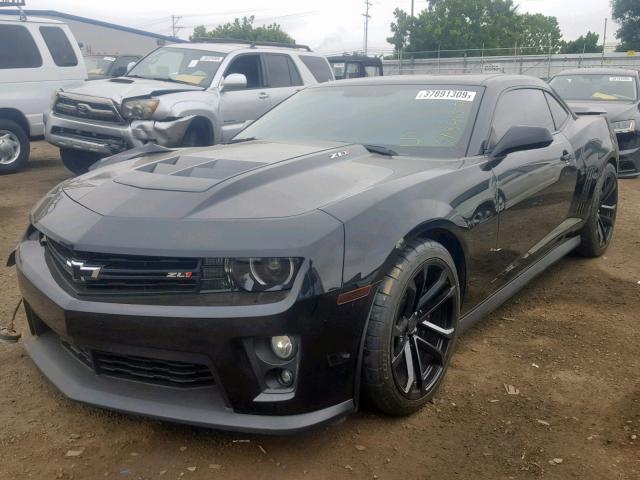 2G1FZ1EP4D9800297 - 2013 CHEVROLET CAMARO ZL1 BLACK photo 2