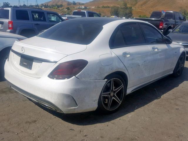 55SWF6EB8GU128633 - 2016 MERCEDES-BENZ C 450 4MAT WHITE photo 4