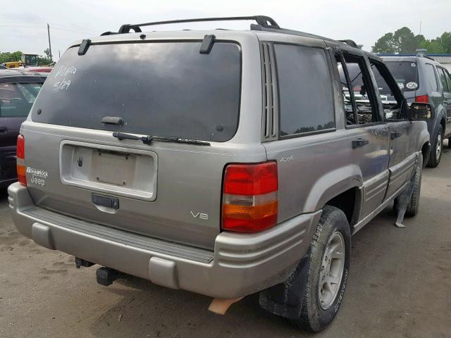 1J4GZ78Y8VC675652 - 1997 JEEP GRAND CHER SILVER photo 4