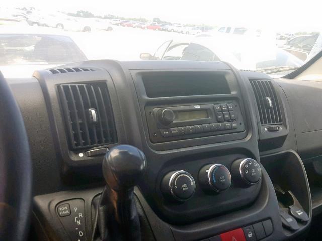 3C6TRVNG1HE524936 - 2017 RAM PROMASTER WHITE photo 9