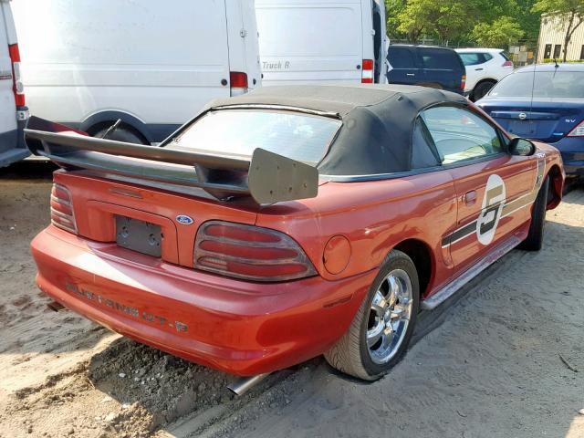 1FALP45T9SF232136 - 1995 FORD MUSTANG GT RED photo 4