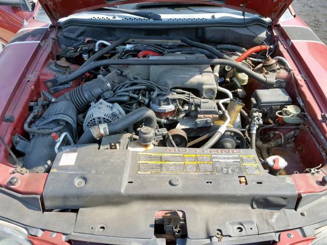 1FALP45T9SF232136 - 1995 FORD MUSTANG GT RED photo 7
