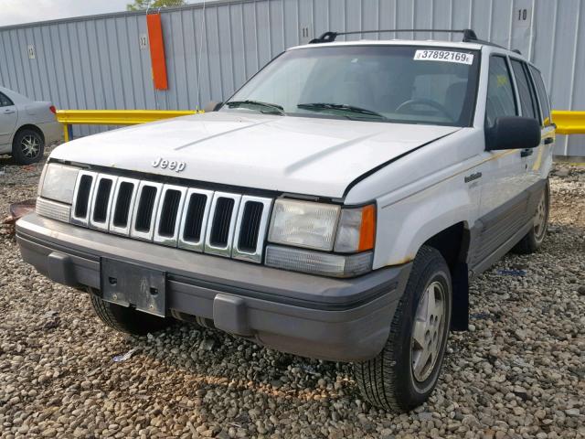 1J4GZ58S8SC776458 - 1995 JEEP GRAND CHER WHITE photo 2