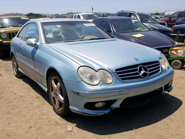 WDBTJ75J54F115148 - 2004 MERCEDES-BENZ CLK 500 BLUE photo 1