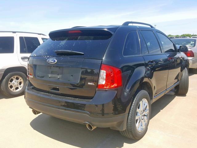 2FMDK3JC3DBC92278 - 2013 FORD EDGE SEL BLACK photo 4