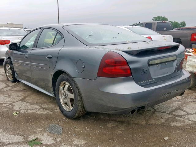 2G2WS522741370974 - 2004 PONTIAC GRAND PRIX SILVER photo 3