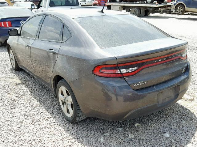 1C3CDFBA4GD720614 - 2016 DODGE DART SXT GRAY photo 3