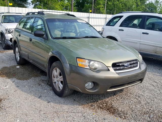 4S4BP61C057346365 - 2005 SUBARU LEGACY OUT GREEN photo 1