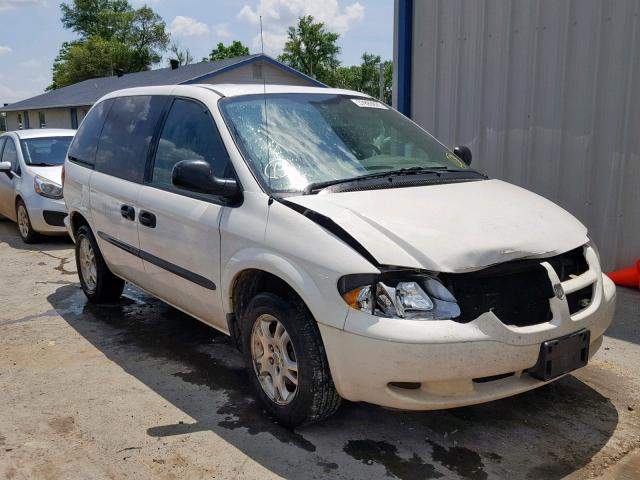 1D8GP25313B249698 - 2003 DODGE CARAVAN SE WHITE photo 1