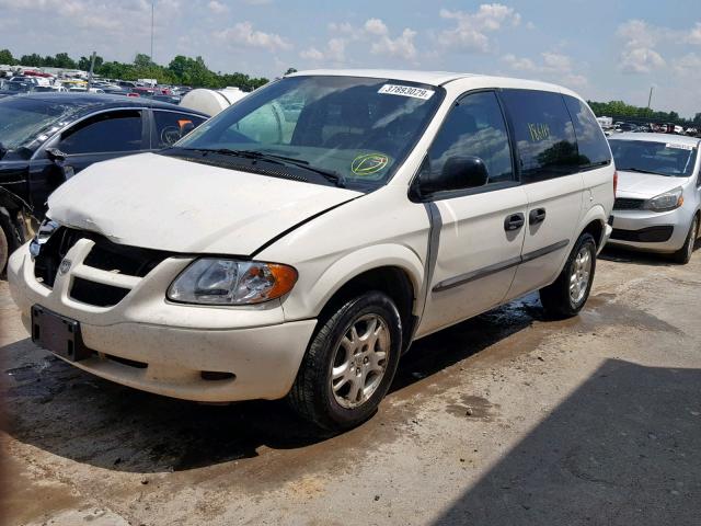 1D8GP25313B249698 - 2003 DODGE CARAVAN SE WHITE photo 2