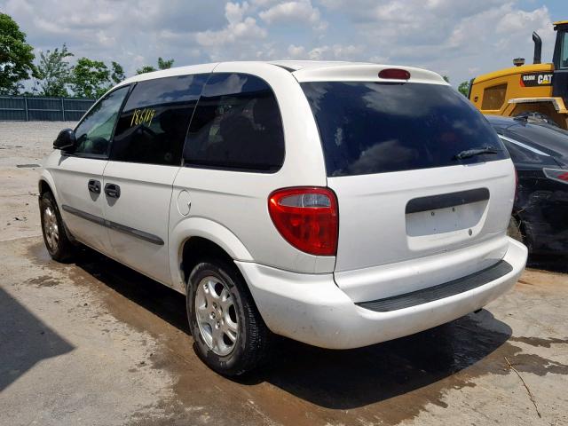 1D8GP25313B249698 - 2003 DODGE CARAVAN SE WHITE photo 3