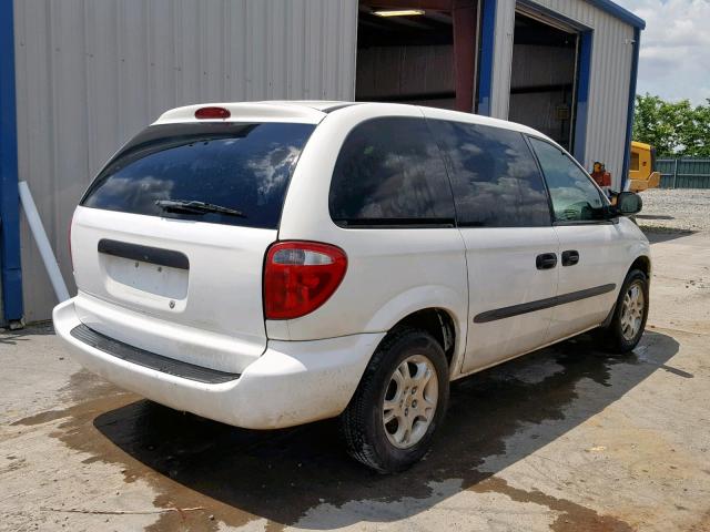 1D8GP25313B249698 - 2003 DODGE CARAVAN SE WHITE photo 4