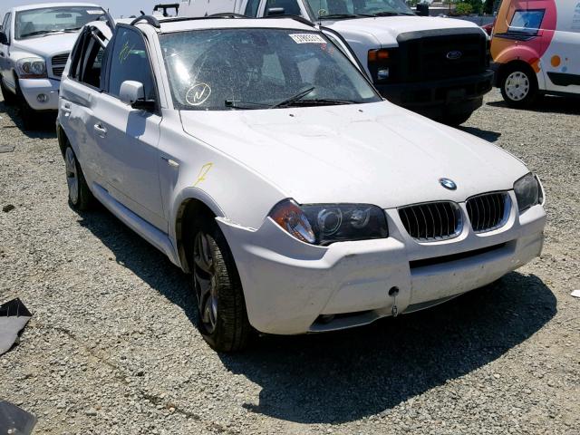 WBXPA93406WD33227 - 2006 BMW X3 3.0I WHITE photo 1