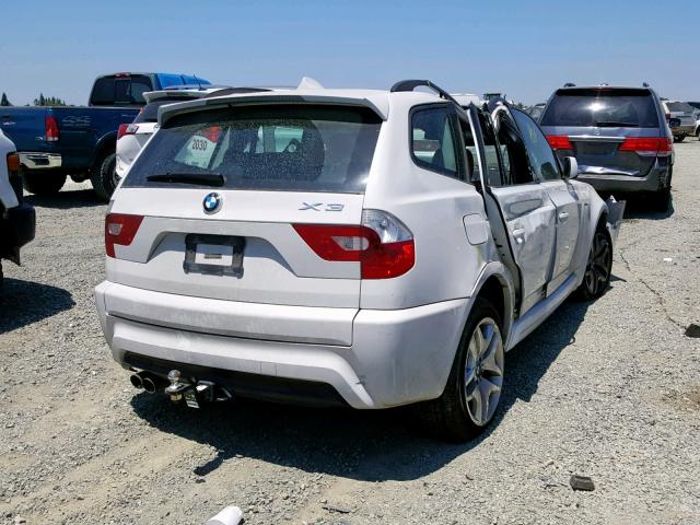 WBXPA93406WD33227 - 2006 BMW X3 3.0I WHITE photo 4