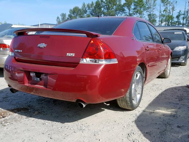 2G1WD58C369253587 - 2006 CHEVROLET IMPALA SUP მუქწითელი ფოტო 4