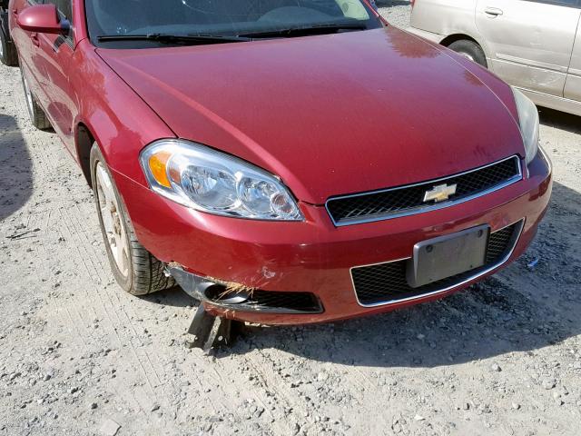 2G1WD58C369253587 - 2006 CHEVROLET IMPALA SUP მუქწითელი ფოტო 9