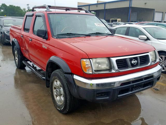 1N6ED27T6YC412498 - 2000 NISSAN FRONTIER C RED photo 1